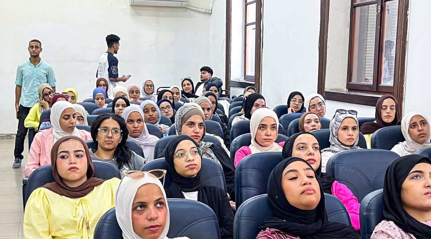 Students attending a session